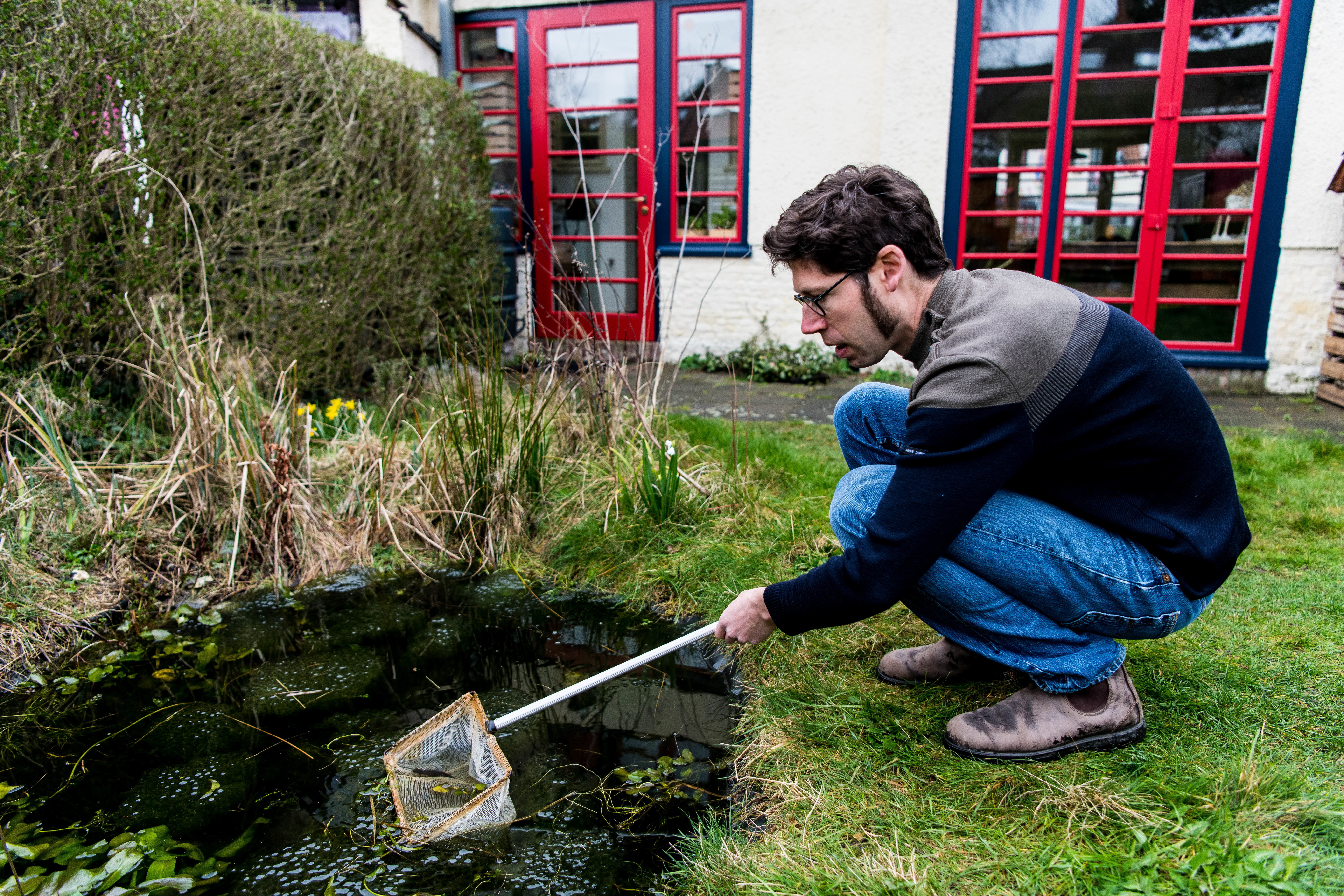 Extra leven in de vijver van Manu